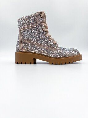 Stivaletto Donna Betsey Johnson Jonnie: Modello Combat Boot Con Dettaglio Di Perle E Suola Platform - 2